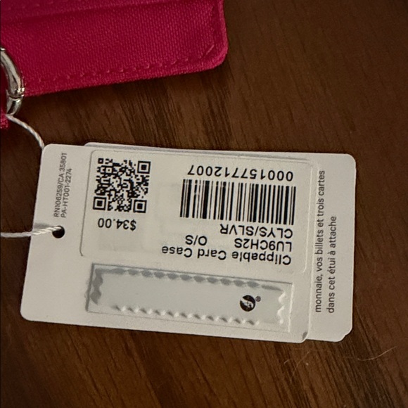 lululemon athletica Hot Pink Card Zip Wallet - Picture 4 of 4